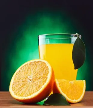 Orange juice Stock Photos