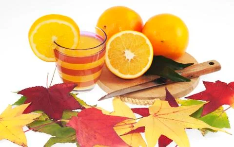Orange juice Stock Photos