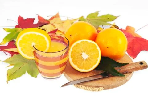 Orange juice Stock Photos