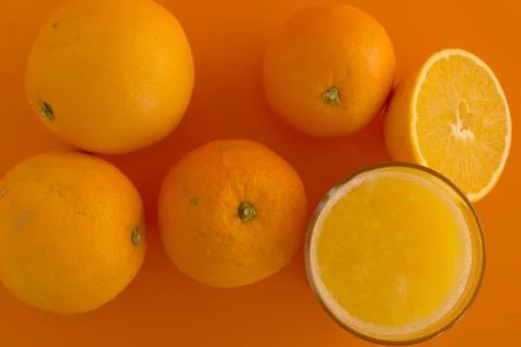 Orange juice Stock Photos