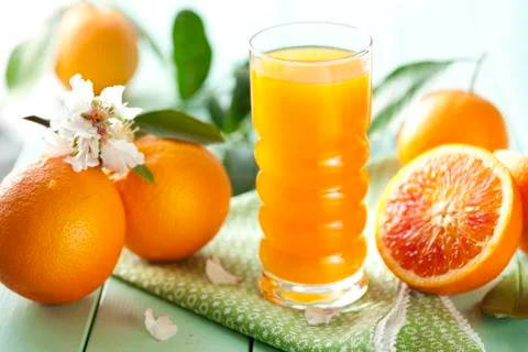 Orange juice Stock Photos