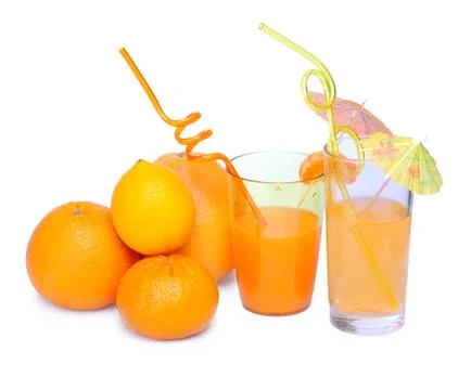 Orange juice Stock Photos