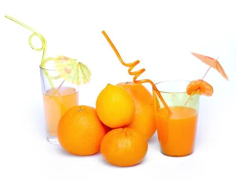 Orange juice Stock Photos