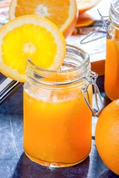 Orange juice Stock Photos
