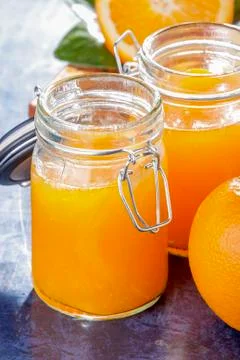Orange juice Stock Photos