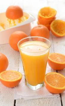 Orange juice Stock Photos