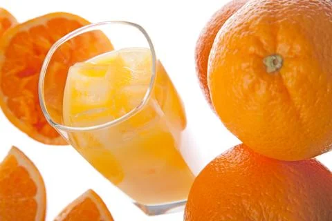 Orange juice Stock Photos