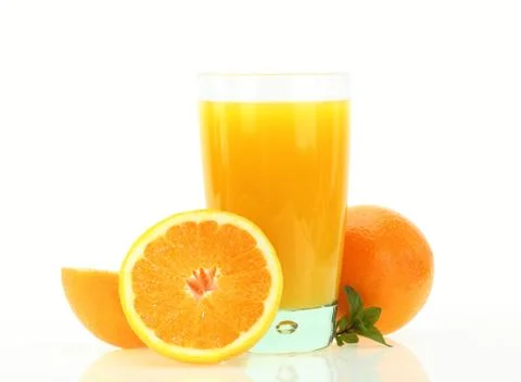 Orange juice Stock Photos