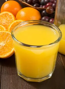 Orange juice Stock Photos
