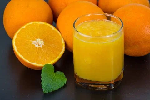 Orange juice Stock Photos