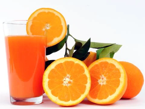 Orange juice Stock Photos