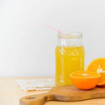 Orange juice Stock Photos