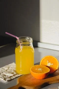 Orange juice Stock Photos