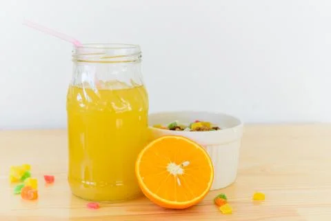 Orange juice Stock Photos