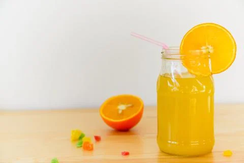 Orange juice Stock Photos