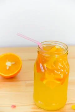 Orange juice Stock Photos