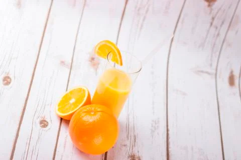 Orange juice Stock Photos