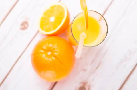 Orange juice Stock Photos