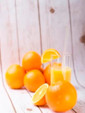 Orange juice Stock Photos