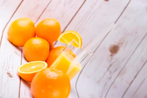 Orange juice Stock Photos
