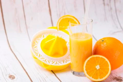 Orange juice Stock Photos