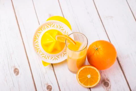 Orange juice Stock Photos