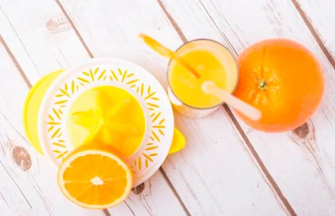 Orange juice Stock Photos