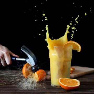 Orange juice Stock Photos