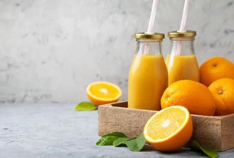 Orange juice Stock Photos