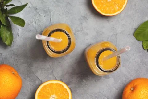 Orange juice Stock Photos