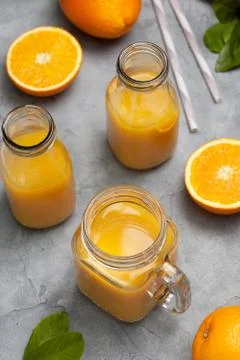Orange juice Stock Photos