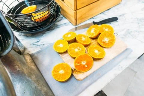 Orange juice Stock Photos