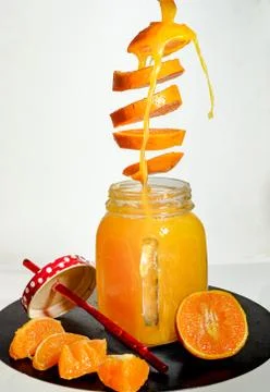 Orange juice Stock Photos