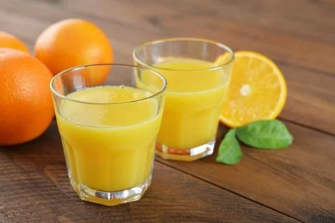 Orange juice Stock Photos