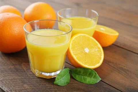 Orange juice Stock Photos