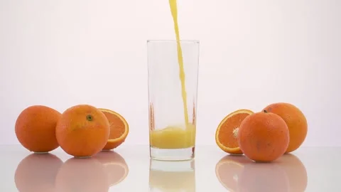 Orange Juice Pour Video stock 156905300