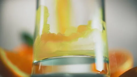 Orange Juice Pour 스톡 동영상 235385454