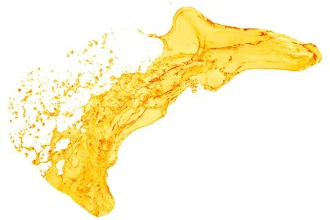 Orange juice splash Foto stock