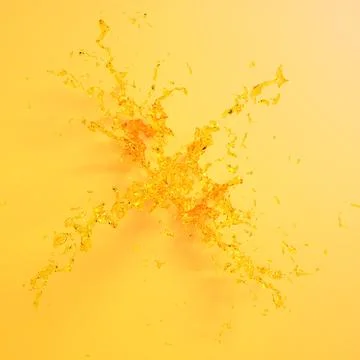 Orange juice splashes Illustrazione stock