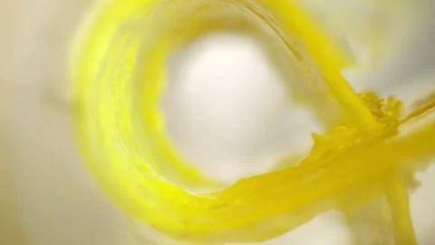 Orange juice wave Stock Footage 88490358