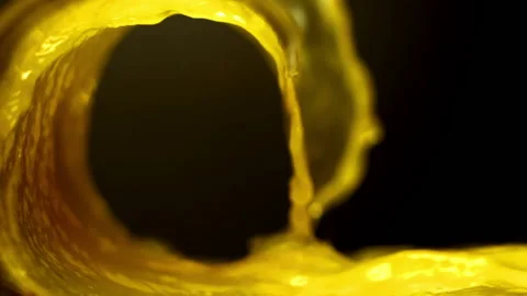 Orange juice wave Video stock 88491127