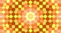 Orange kaleidoscope cubes background, loop. HD Footage