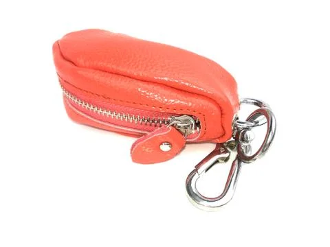 Orange key chain Stock Photos