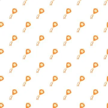 Orange kite seamless pattern on white background Illustrazione stock