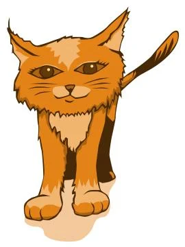 Orange kitty Stock Illustration