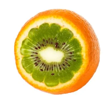 Orange kiwi Stock Photos