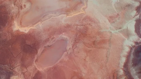 Orange lake. Ecological catastrophy. Stock Footage 129851795