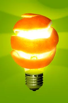 Orange lamp Stock Photos