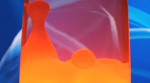 Orange Lava Lamp Stockbeeldmateriaal 650848