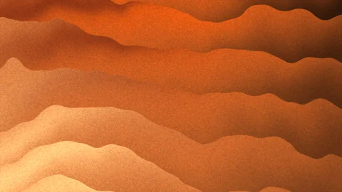 Orange layered wave paper cut background smooth motion seamless loop Stock Footage 333720499